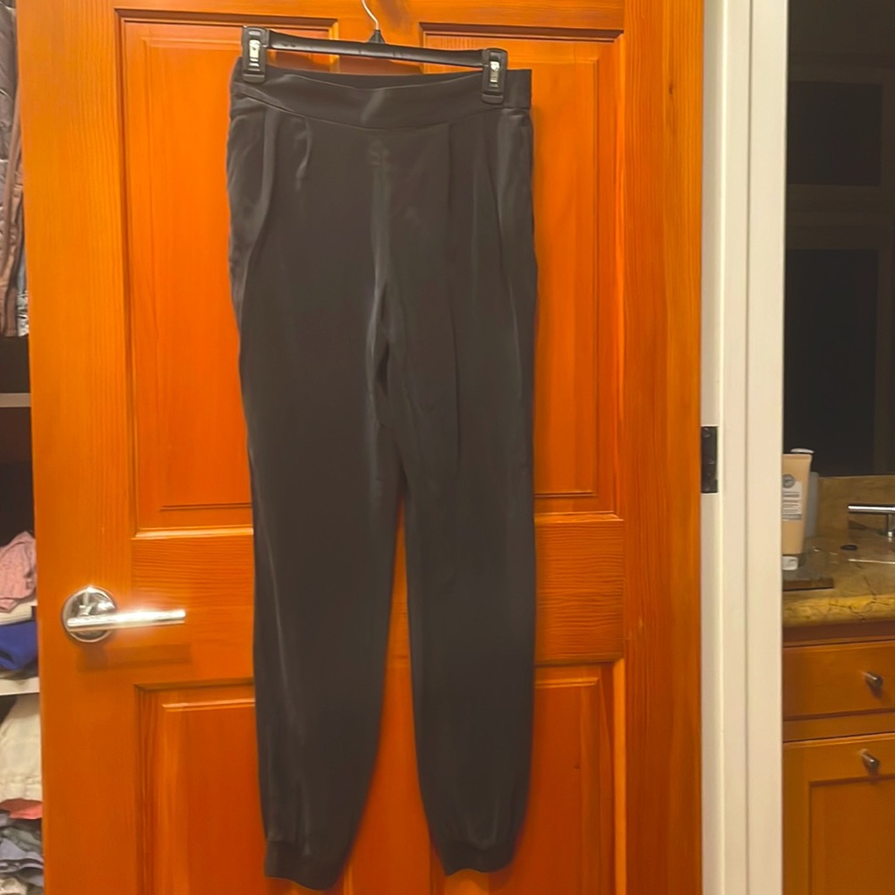 Joie silk black jogger pants